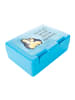 Mr. & Mrs. Panda Lunchbox Pinguin umarmen mit Spruch in Eisblau