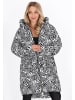 faina Women Coat in black white