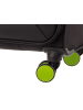 Franky Koffer Gr. S Reisegepäck T27-F Spinner 55er mit Dehnfalte in black/neongreen