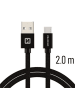 Swissten Swissten Textile Universal Quick Charge 3.1 USB-C Daten- und in Schwarz