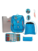 DerDieDas DerDieDas ErgoFlex Light Superflash Blue Ice Schulranzenset 5-teilig