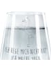 Mr. & Mrs. Panda Trinkglas Flamingo Yoga mit Spruch in Transparent