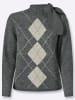 Heine Pullover in anthrazit-sand-gemustert