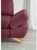 Furn.Design Ecksofa bordeaux Velours, Wohnzimmer Sofa