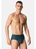 Schiesser Mini Slip / Unterhose 95/5 Essentials in Dunkelblau / türkis