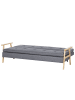 Beliani 3-Sitzer Sofa TJORN in Grau/Braun - (W) 204 x (H) 84 x (L) 85 cm