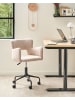 Beliani Bürostuhl SANILAC II in Beige/Schwarz - (W) 62 x (H) 71 x (L) 62 cm