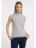 DreiMaster Klassik Damen Strick Top in Grau Melange