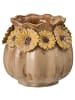 IB Laursen Vase Sonnenblume – Glasiertes Steingut in sand