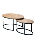 CALICOSY 2er-Set  COUCHTISCHE  LENNY in Helles Holz - (W) 90  x (H) 45  x (L) 60  cm