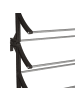 5five Simply Smart Schuhbügel, Tür-Organizer in Schwarz, (B) 20 x (H) 183 x (L) 63 cm