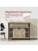 VASAGLE Sideboard Daxton in Türkisbraun-Tintenschwarz - (B)33 x (H)80 x (T)100 cm
