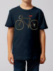 wat? Apparel T-Shirt Fahrrad in Dunkelblau