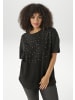 Aniston PLUS Kurzarmshirt in schwarz