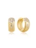 Ania Haie Ohrringe Sparkle Chubby Huggie Hoop in gold