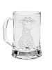 Mr. & Mrs. Panda Bierkrug Giraffe Blumenkranz ohne Spruch in Transparent