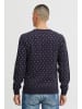 11 Project Strickpullover PRJulius 20715613 ME Strickpullover mit Weihnachts-Muster in Blau