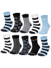 Occulto 10er Pack Baumwolle Socken Lotte in Blau