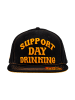 King Kerosin King Kerosin Flatbrim Cap Support Day Drinking in schwarz
