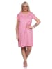 NORMANN Nachthemd Bigshirt kurzarm Herz Tupfen - 73292 in rosa