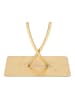 Mauro Ferretti Goldene Metallskulptur, 25 x 8,5 x 35 cm