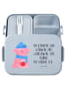 Mr. & Mrs. Panda MEPAL Bentobox Schweinchen Glühwein Motiv mit S... in Blau Pastell