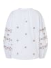More & More luftig-leichte Bluse, bestickt in white