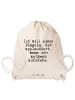 Mr. & Mrs. Panda Gym-Tasche Ich will einen Pinguin,... mit Spruch in Creme