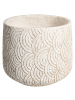 Beliani Outdoor Blumentopf ERIROS in Beige - (W) 31 x (H) 29 x (L) 31 cm