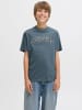 JACK & JONES Junior T-Shirt JJECALEB VARSITY TEE O-NECK JNR in stormy weather