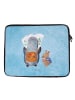 Mr. & Mrs. Panda Laptop Tasche Pinguin & Maus Wanderer ohne Spruch in Eisblau