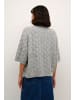 Kaffe Strickpullover KAmalene Loose fit in Grey Melange