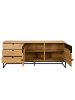 home24 home24 Sideboard in 180 cm im skandinavischen Stil in Eiche Dekor