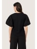 Soaked in Luxury Kurzarm-Bluse SLFilippa Gerade Passform in Black