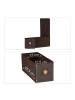 relaxdays Schubladenschrank in Braun - (B)20 x (H)84,5 x (T)49,5 cm
