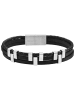Adeliás Herren Armband aus Edelstahl 21 cm in silber