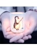 Mr. & Mrs. Panda Teelichthalter Glas Pinguin Angler ohne Spruch in Transparent