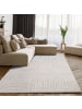 KADIMA DESIGN Teppich Kurzflor Abstrakt Wohnzimmer in Creme