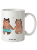 Mr. & Mrs. Panda XL Tasse Bär Freundin ohne Spruch in Weiß