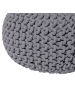Beliani Pouf CONRAD in Grau - (W) 40 x (H) 25 x (L) 40 cm