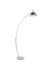 Beliani Stehleuchte DINTEL in Silber - (W) 25 x (H) 155 x (L) 25 cm