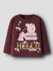 name it Langarmshirt NMFORA PEPPA LS NREG TOP in burgundy