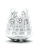 Mr. & Mrs. Panda Whiskeyglas Igel Familie mit Spruch in Transparent