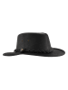 MGO leisure wear Leather Country Hat in Schwarz