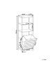 Beliani Badezimmerschrank SAJAMA in Braun/Grau - (W) 40 x (H) 130 x (L) 30 cm