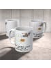 Mr. & Mrs. Panda Becher Gespenst Kaffee mit Spruch in Weiß