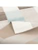 Pergamon Designer Teppich Maui Pastell Blau Beige Karo in Blau Beige