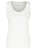 Gerry Weber Basic Top mit Chiffonblende in Weiß