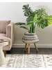 Beliani Outdoor Blumentopf ATHAEA in Beige/Grau/Braun - (W) 37 x (H) 54 x (L) 37 cm