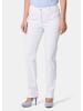 GOLDNER Denimhose mit Stretchkomfort in weiß